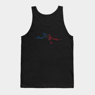 Line Art – Baseball Fielder Tank Top